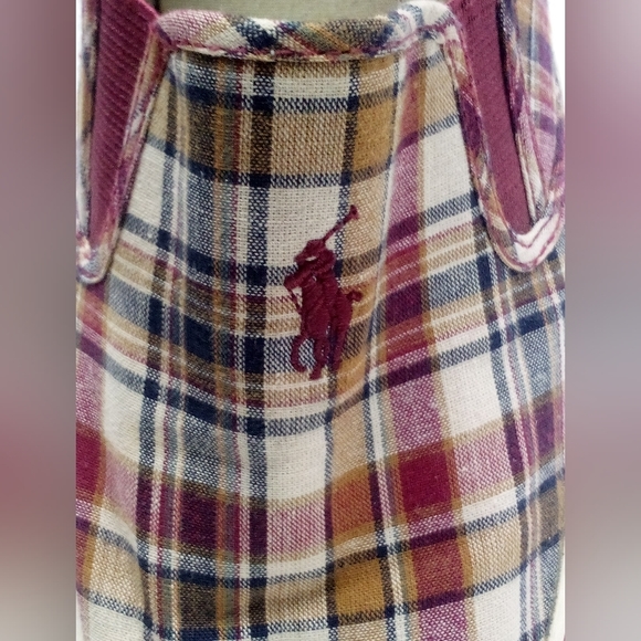 Ralph Lauren Polo Mansheim Canvas Slip On Sneakers Shoes Men's 11D Multicolor - Picture 5 of 14